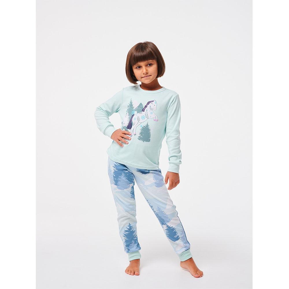 Детская пижама для девочки, мятно-голубая (104508), Smil (Смил)